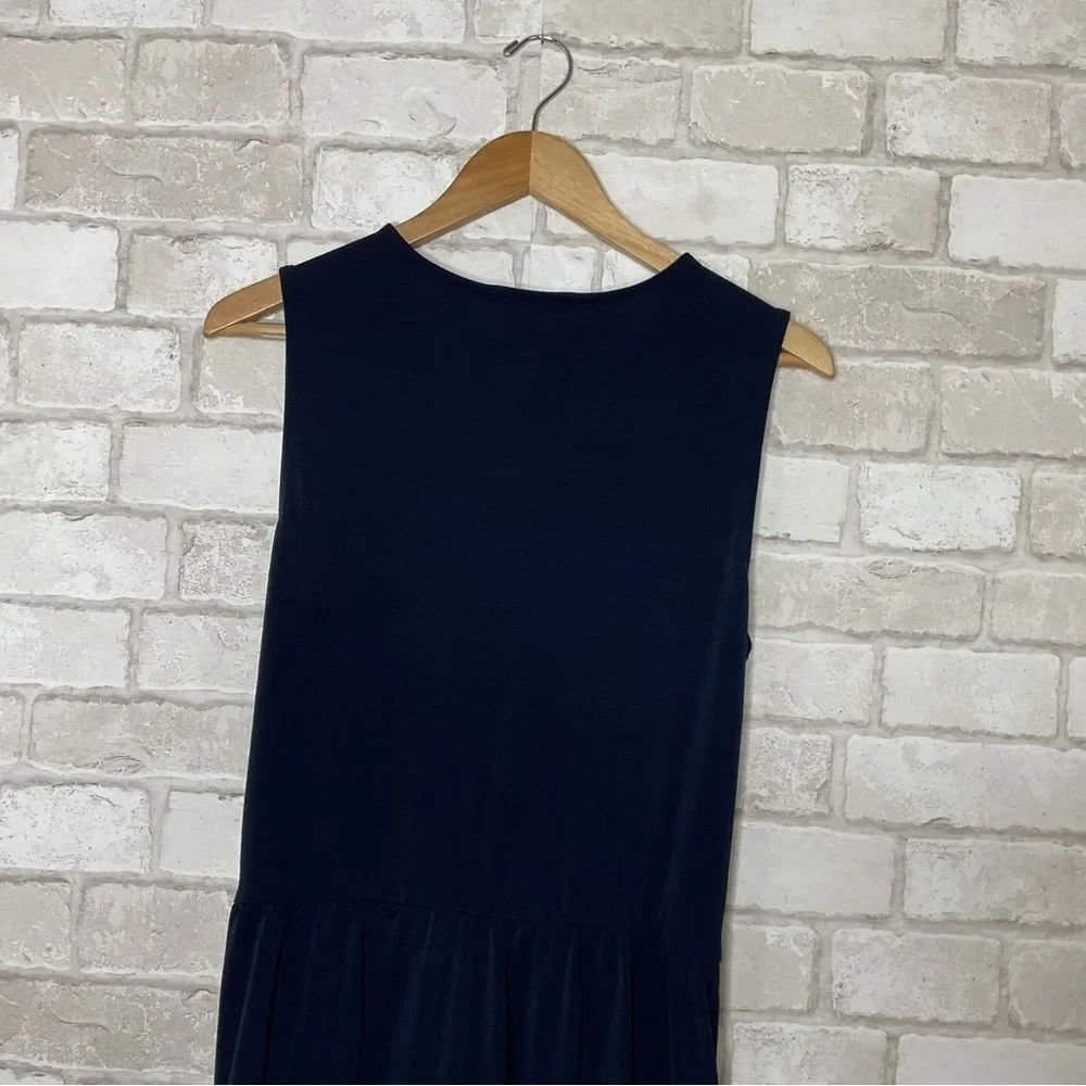 BCBGeneration Navy Sleeveless V-neck Romper Skort Size M